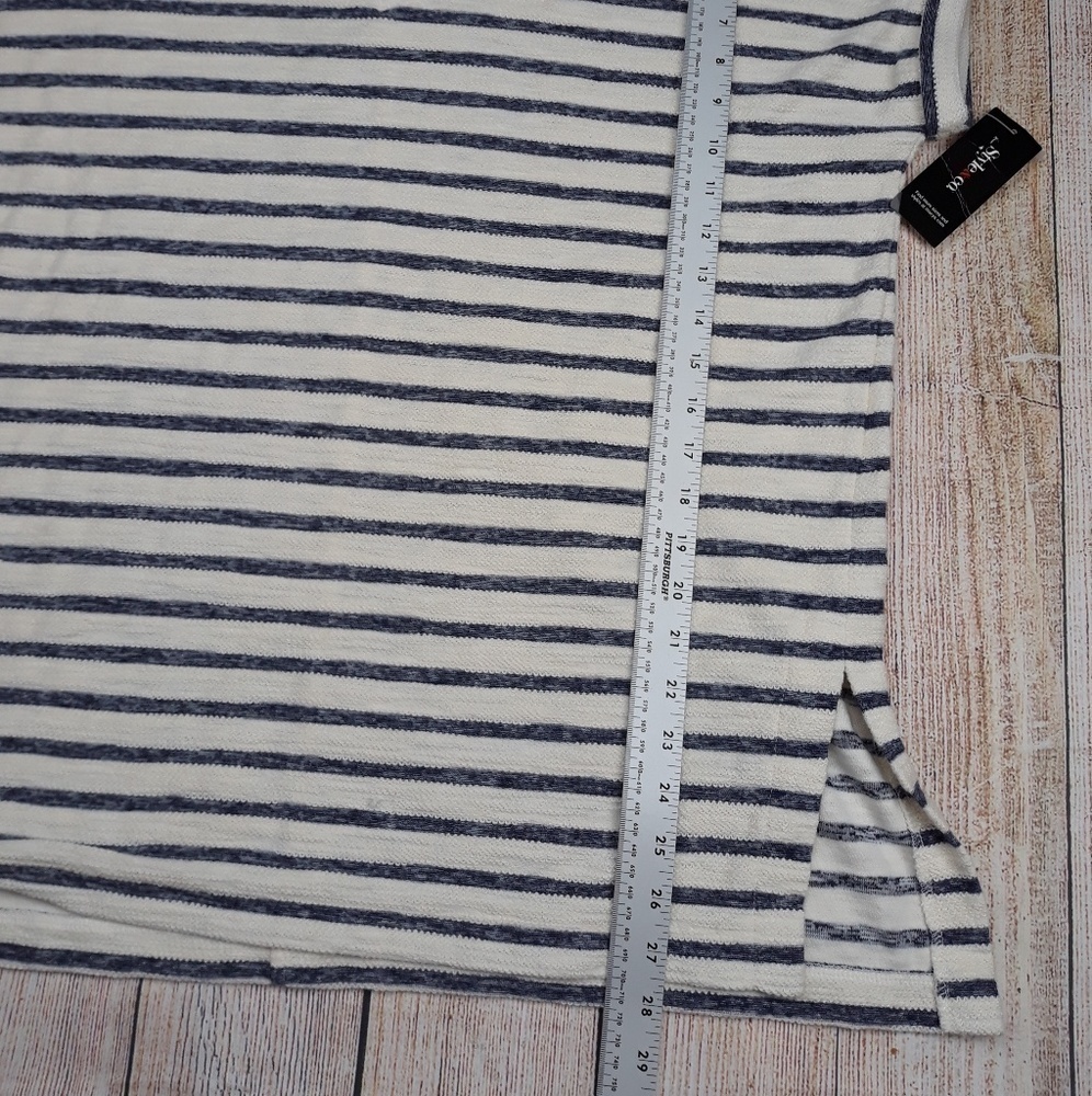 STYLE & Co Striped Sweatshirt Top - Picture 4 of 5